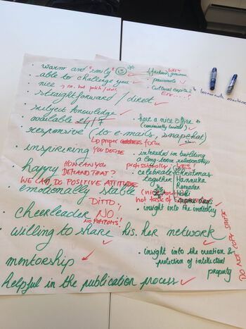 What to expect from a supervisor? And from a PhD researcher? Some thoughts from the last day&#39;s joint session with PhD researchers and supervisors dedicated to developing a PLATO Supervision Charter