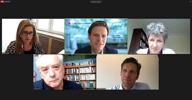 Screenshot of five panel participants